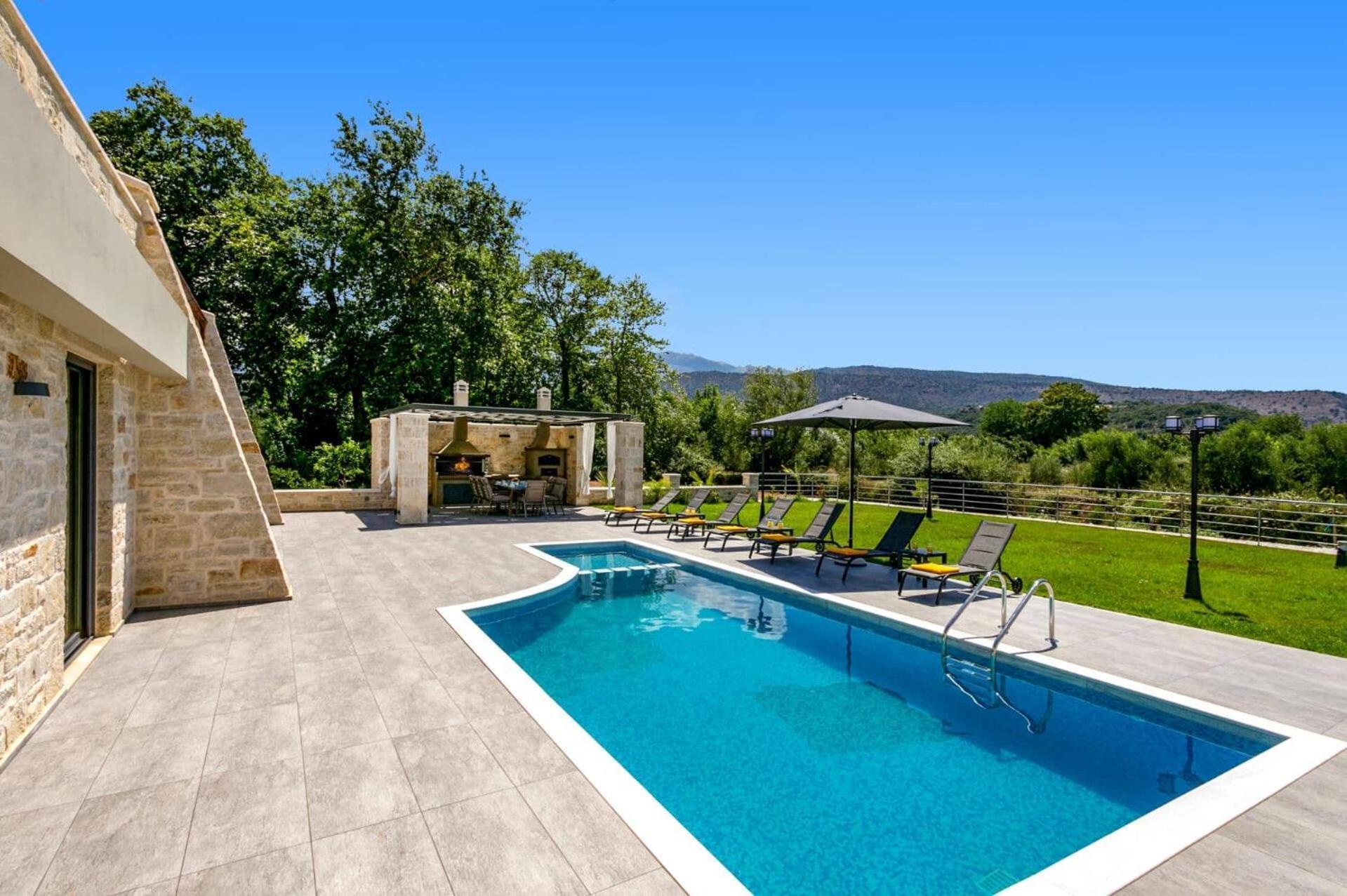 Villa Potami Angela By Villa Plus Stilos Exteriér fotografie
