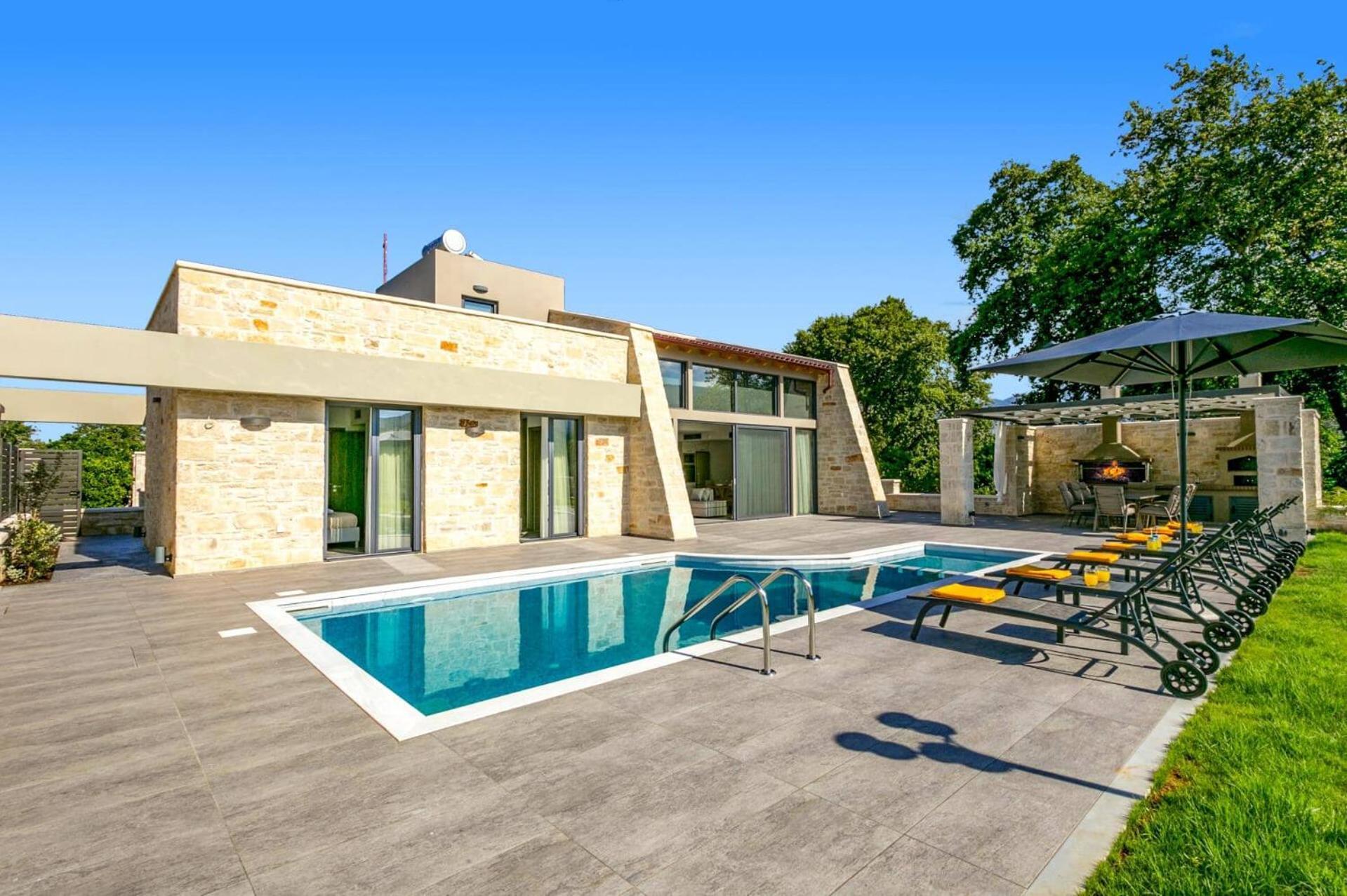 Villa Potami Angela By Villa Plus Stilos Exteriér fotografie